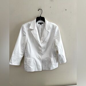 Lafayette Women's White Blazer Jacket